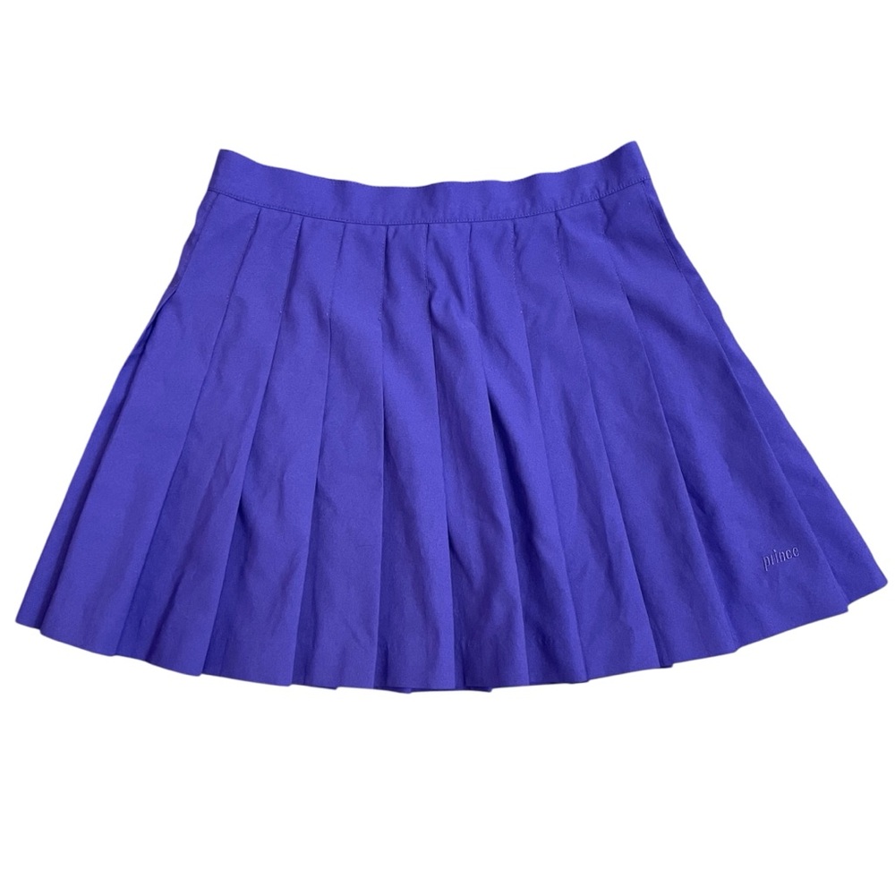 Prince Vintage 90s Purple Pleated Athletic Tennis Mini Skirt